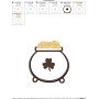 St. Patrick's Day Pot of Gold Applique Design Pattern-2