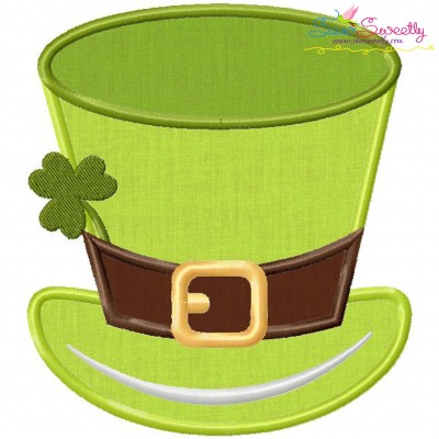 St-Patrick's Day Hat Applique Design Pattern-1