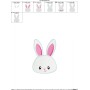 Easter Bunny Face Boy Embroidery Design Pattern-2