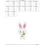 Easter Bunny Boy Carrot Embroidery Design Pattern-2