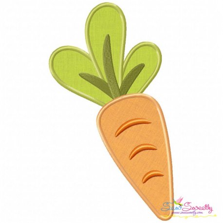 Fresh Carrot Applique Design Pattern-1