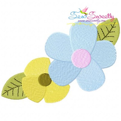Spring Flowers-2 Embroidery Design Pattern-1