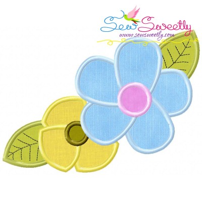 Spring Flowers-2 Applique Design Pattern-1
