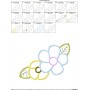 Spring Flowers-2 Applique Design Pattern-2