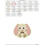 Easter Sitting Bunny Boy Embroidery Design Pattern-2