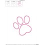 Easter Bunny Paw Print Applique Design Pattern-2