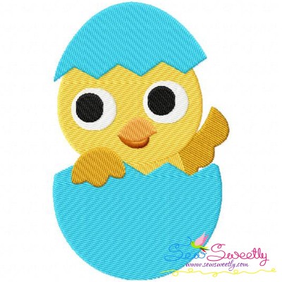 Easter Chick Egg Embroidery Design Pattern-1