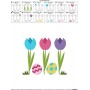 Easter Tulips With Eggs Embroidery Design Pattern-2