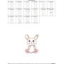 Easter Bunny With Egg-2 Applique Design Pattern-2
