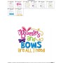 Bunnies And Bows Embroidery Design Pattern-2
