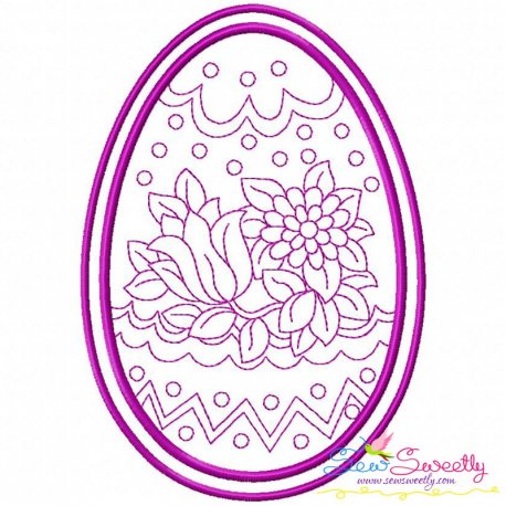 Bean Stitch Artistic Easter Egg Embroidery Design-10