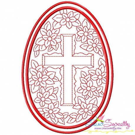 Bean Stitch Artistic Easter Egg Embroidery Design-9