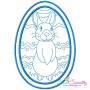 Bean Stitch Artistic Easter Egg Embroidery Design-7-1