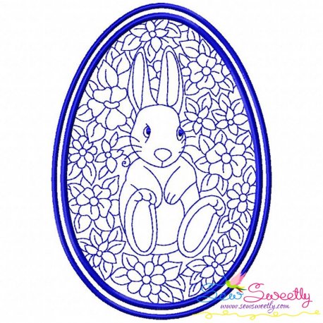 Bean Stitch Artistic Easter Egg Embroidery Design-5