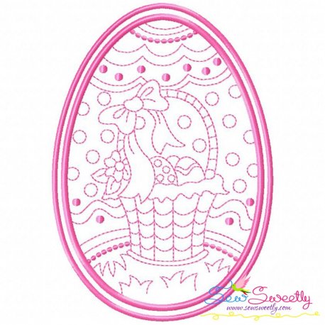 Bean Stitch Artistic Easter Egg Embroidery Design-4