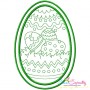 Bean Stitch Artistic Easter Egg Embroidery Design-1-1