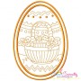 Bean Stitch Artistic Easter Eggs Embroidery Design Bundle-9