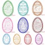 Bean Stitch Artistic Easter Eggs Embroidery Design Bundle-1