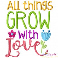 All Things Grow Embroidery Design Pattern