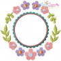 Summer Flower Frame-10 Embroidery Design Pattern-1