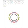 Summer Flower Frame-10 Embroidery Design Pattern-2
