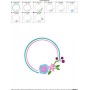 Summer Flower Frame-7 Embroidery Design Pattern-2