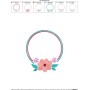 Summer Flower Frame-4 Embroidery Design Pattern-2
