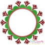 Summer Flower Frame-3 Embroidery Design Pattern-1