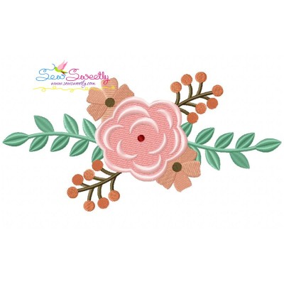 Spring Flowers-3 Embroidery Design Pattern-1