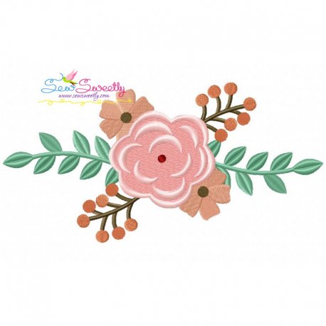 Spring Flowers-3 Embroidery Design- 1