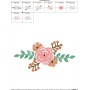 Spring Flowers-3 Embroidery Design Pattern-2
