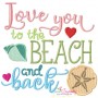 Love You To The Beach And Back-1 Embroidery Design Pattern-1