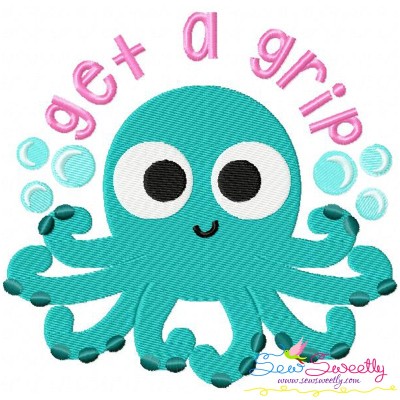 Get a Grip Embroidery Design Pattern-1