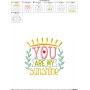 You Are My Sunshine Embroidery Design Pattern-2