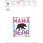 Mama Bear Embroidery Design Pattern-2