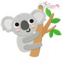 Koala On Branch Embroidery Design Pattern-1