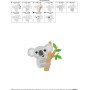 Koala On Branch Embroidery Design Pattern-2
