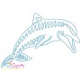 One Line Bean Stitch Sea Animals Embroidery Design Bundle-2