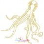 One Line Bean Stitch Sea Animals Embroidery Design Bundle-11