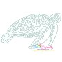 One Line Bean Stitch Sea Animals Embroidery Design Bundle-6