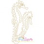 One Line Bean Stitch Sea Animals Embroidery Design Bundle-7