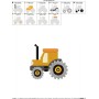 Tractor Embroidery Design Pattern-2