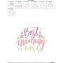 Best Mommy Ever Embroidery Design Pattern-2
