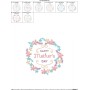 Happy Mother's Day Frame-1 Embroidery Design Pattern-2