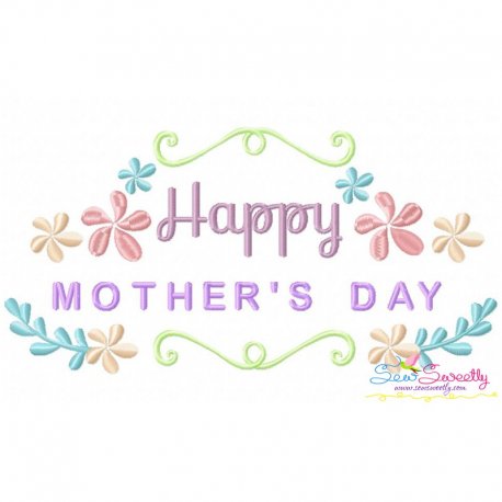 Happy Mother's Day-2 Embroidery Design