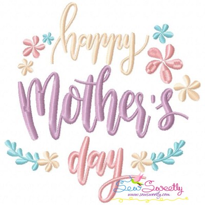 Happy Mother's Day-3 Embroidery Design Pattern-1