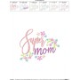Super Mom Embroidery Design Pattern-2