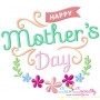 Mother's Day Floral Embroidery Design Bundle-6
