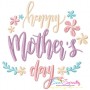 Mother's Day Floral Embroidery Design Bundle-7