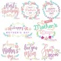 Mother's Day Floral Embroidery Design Bundle-1